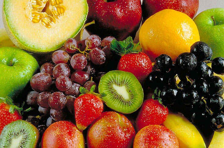 Mascarilla de frutas para pelo encrespado