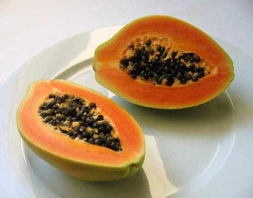 Mascarillas para reducir las líneas de expresión: papaya